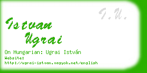 istvan ugrai business card